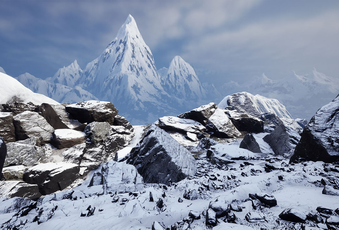 Frozen Mountains - Landscape Design Project (Click to see details)